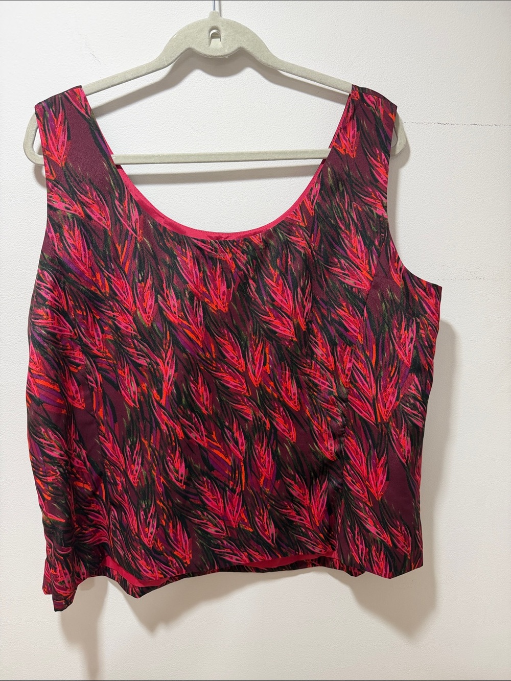NWT Vintage Tahari Womens Floral Summer Blouse Plus Size 16W Colorful Bohemian - Picture 4 of 9